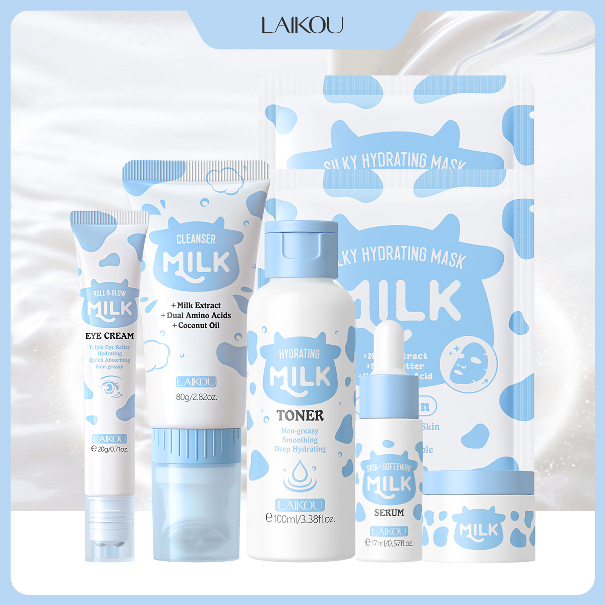 LAIKOU Set di 6 Prodotti per l - Skincare Glowing recensione e prezzo