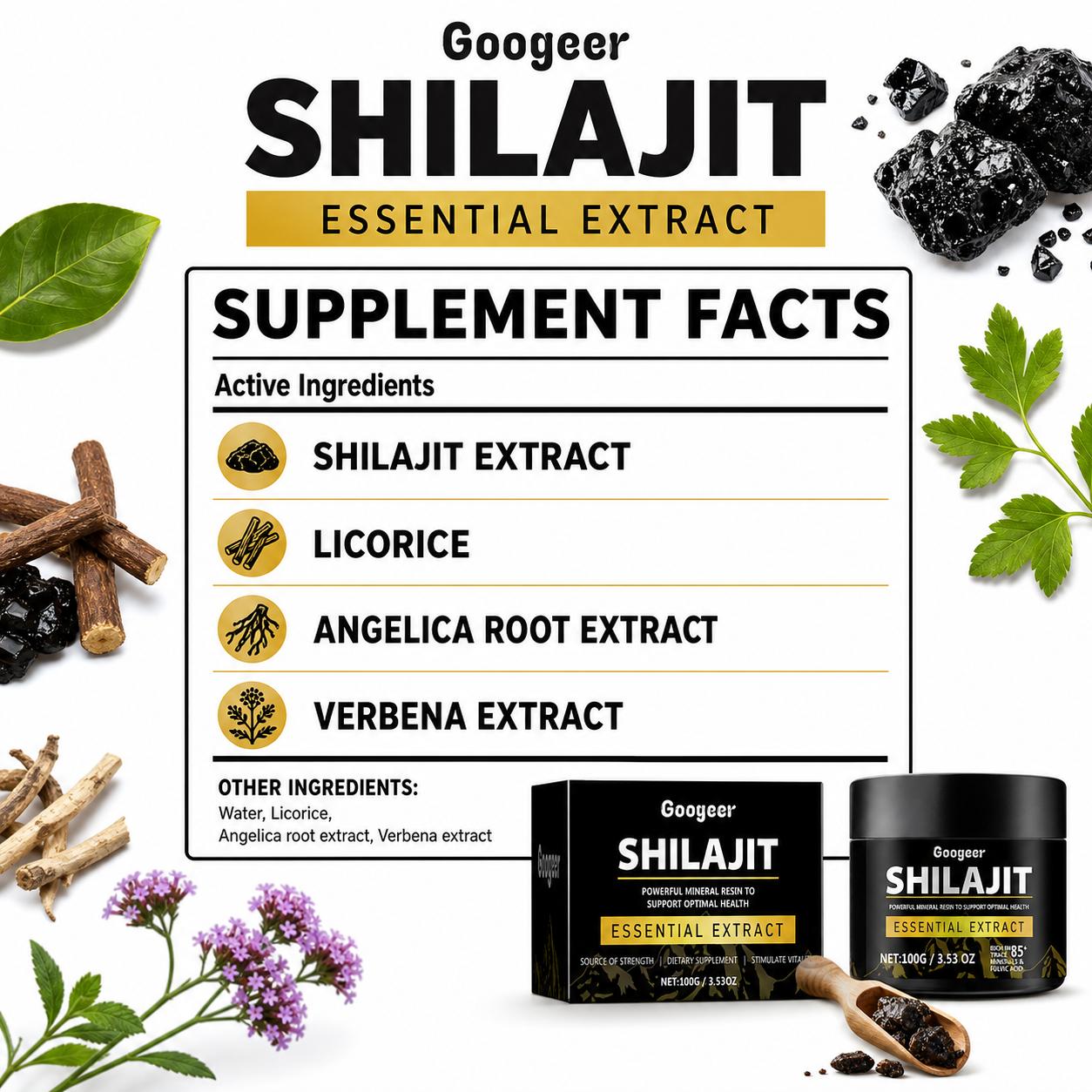 Googeer Shilajit Estratto in P - Licorice Root Extract recensione e prezzo