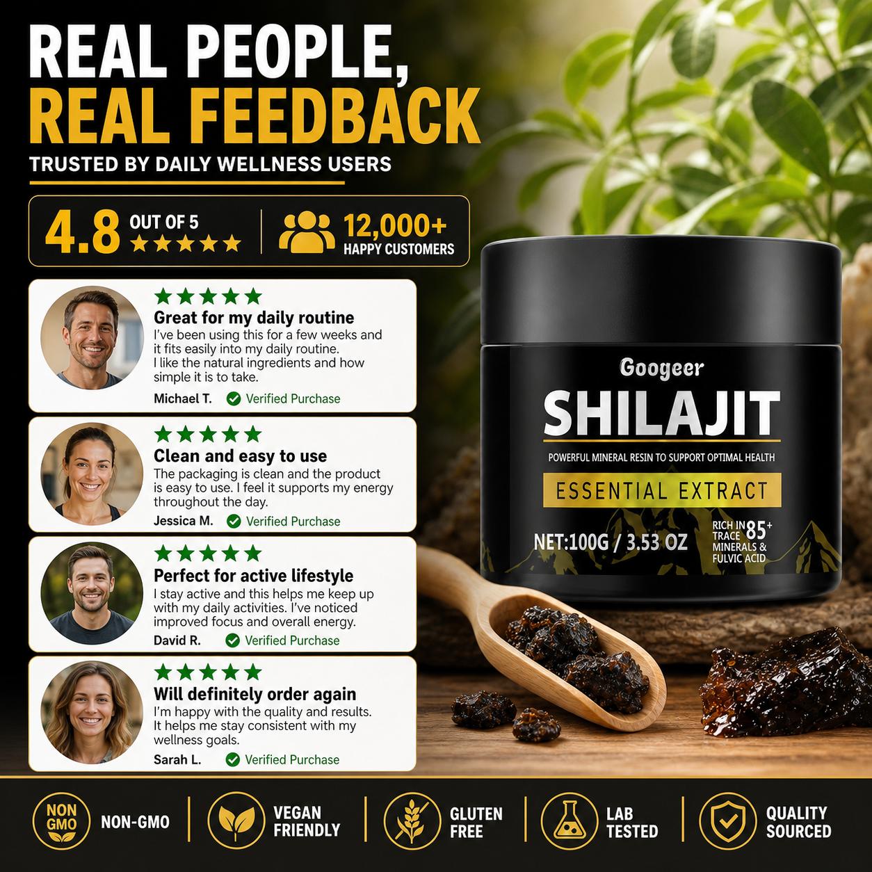 Googeer Shilajit Estratto in P - Licorice Root Extract recensione e prezzo